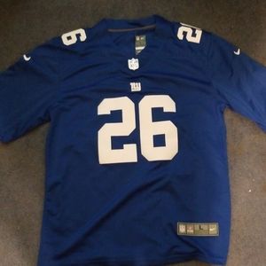 Lrg NY Giants Saquon Barkley home Jersey